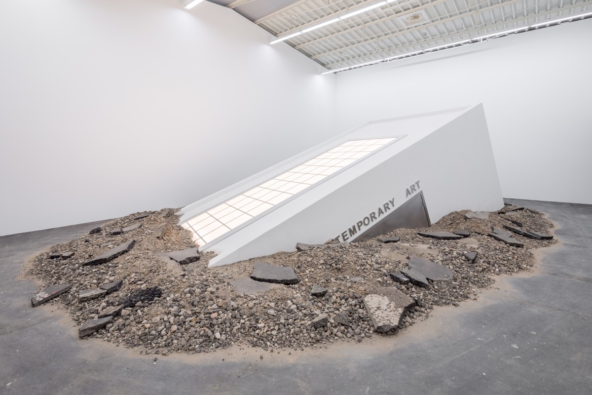 Installation view: Museum in Motion: A Collection for the 21st Century, Hamburger Bahnhof – Nationalgalerie der Gegenwart, Elmgreen & Dragset, Protruding Gallery, Powerless Structures, Fig. 223, 2024 © Nationalgalerie – Staatliche Museen zu 